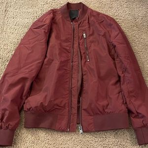 H&M Men's Small Maroon Bomber Jacket